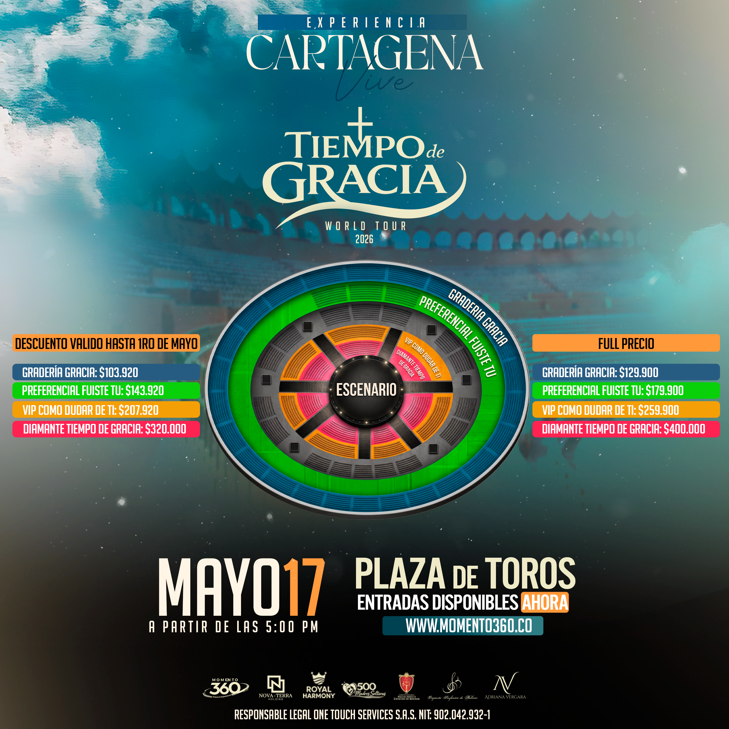 Mapa de ubicaciones Tiempo de Gracia Cartagena - Pro Colombia